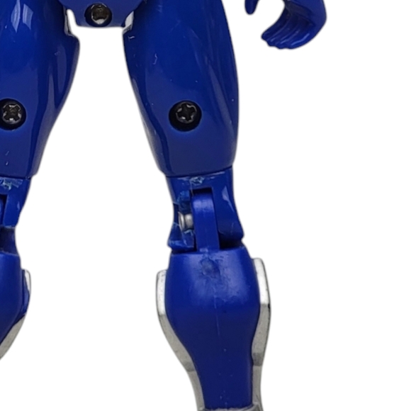 Power Rangers Time Force Deluxe Blue Mega Battle Power Ranger 5.5" - Bandai 2000 - Picture 3 of 4